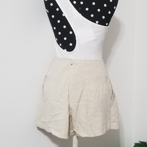 ANDY CREAM HIGH WAISTED SHORTS 6 8 10 - Picture 3 of 8